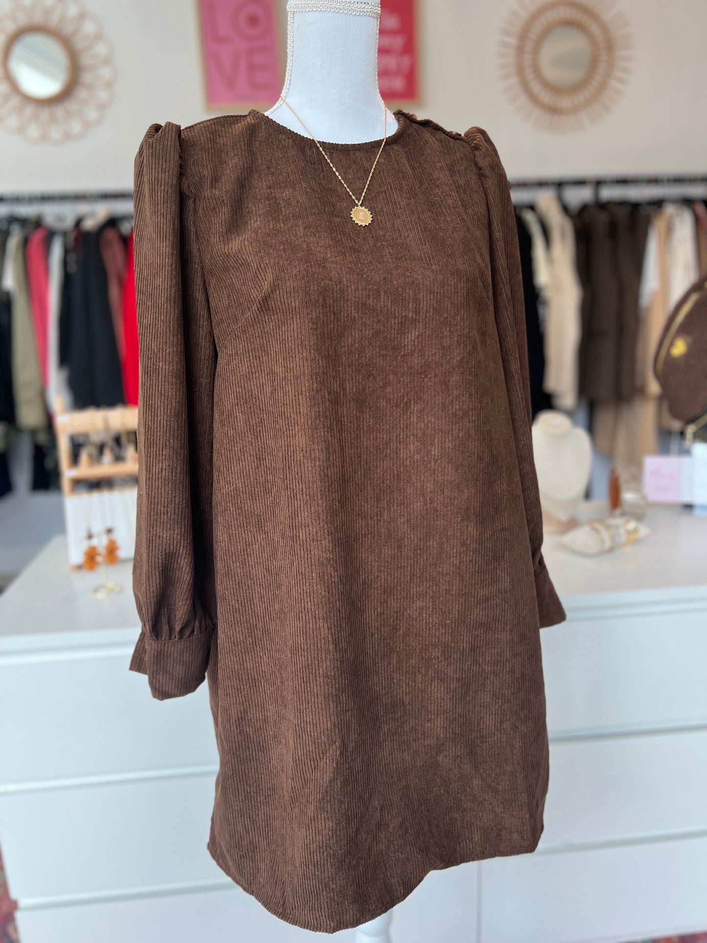 ROBE BRUNE marron